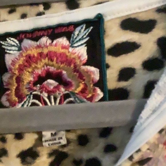 Johnny Was Floral Leopard Print Hoodie - Picture 5 of 10